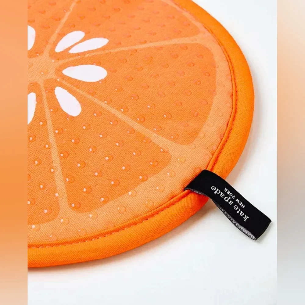NWT Kate Spade Orange Squeeze The Day Potholder 2-pack